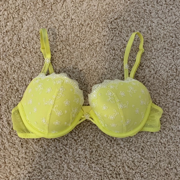 Victoria's Secret Other - Victoria’s Secret neon yellow/green bra 34B